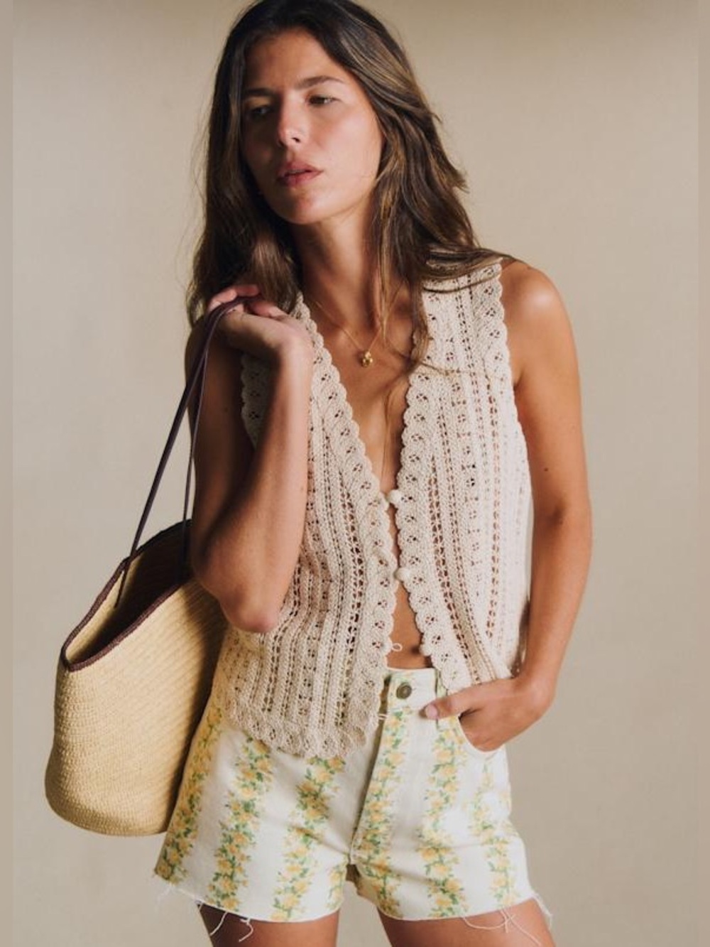 Sézane Palmina Blouse in Ecru Size L